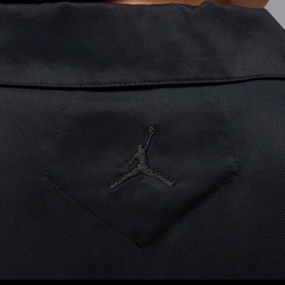 Jordan Womens Black Short Sleeve Button Up shirt. Size S.